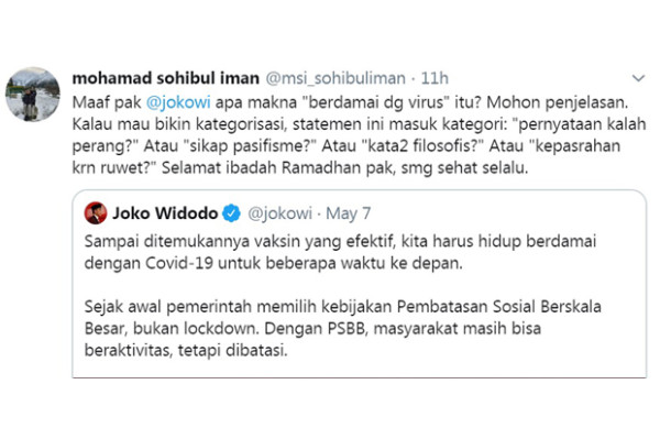 PKS: Maaf Pak Jokowi, Apa Makna 'Berdamai dengan Covid-19'