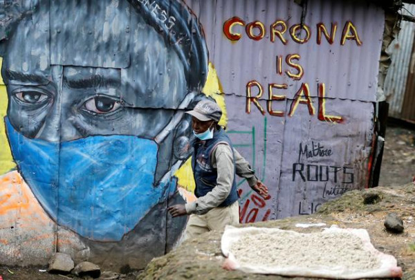 Solidaritas Hadapi Virus Corona, Para Seniman Sampaikan Pesan lewat Grafiti