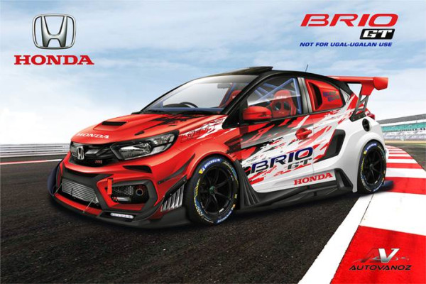 Tema Racing Jadi Favorit Ajang Modifikasi Virtual Honda Brio V-Mod