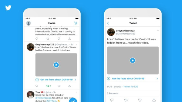 Twitter Beri Label Informasi COVID-19 yang Menyesatkan
