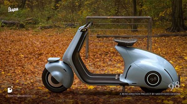 Bokong Montok Tetap Dijaga, Vespa 98 Dibikin Modern dan Canggih