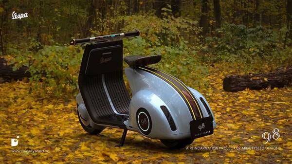 Bokong Montok Tetap Dijaga, Vespa 98 Dibikin Modern dan Canggih