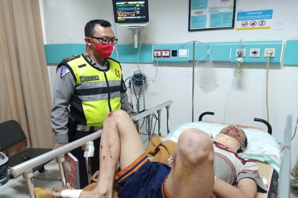 Jadi Korban Tabrak Lari di Jalan Tamansari, Pengendara Motor Terluka