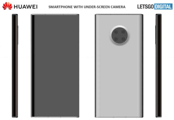 Huawei Patenkan Dua Smartphone dengan Kamera di Bawah Layar