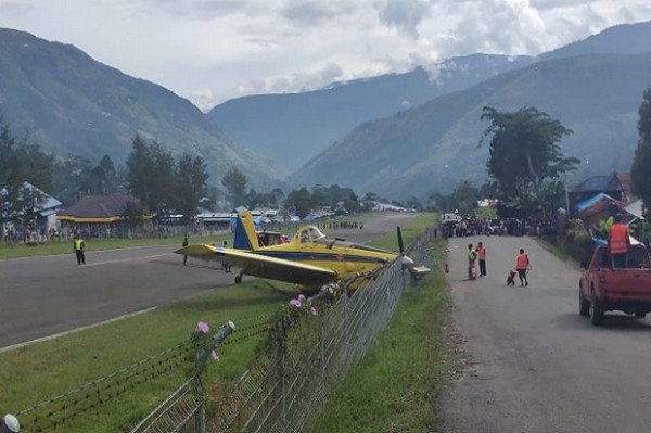 Pesawat Pelita Air Tergelincir di Bandara Karubaga Papua