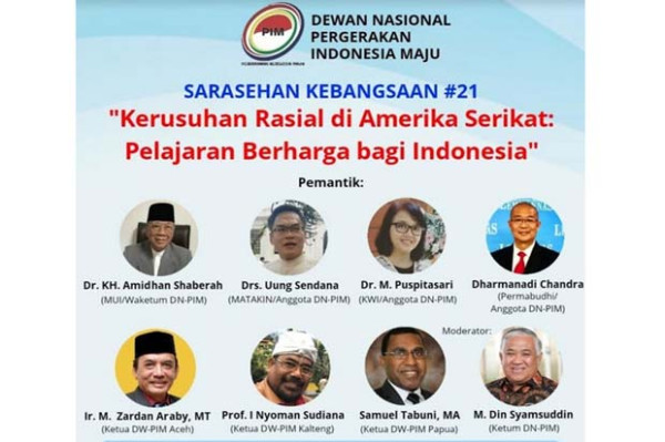 Kerusuhan Rasial di AS Harus Jadi Pelajaran bagi Kemajemukan Indonesia