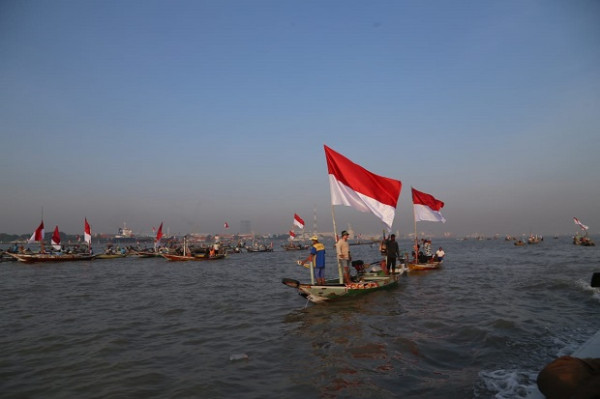 Peduli Nelayan, Pagi Ini Koarmada II Bagikan 2.600 Paket Sembako