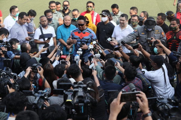 Olahraga Bersama, HT-KSAD Andika Perkasa Bahas Persoalan Bangsa