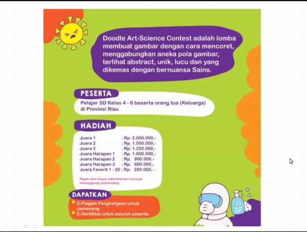 Hai Pelajar, Yuk Ikutan Doodle Art Science Contest dan Photography Contest