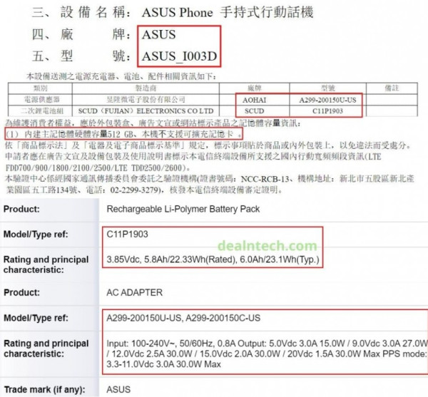 Terungkap, ASUS ROG Phone III Punya Baterai 6.000 mAh dan ROM 512 GB
