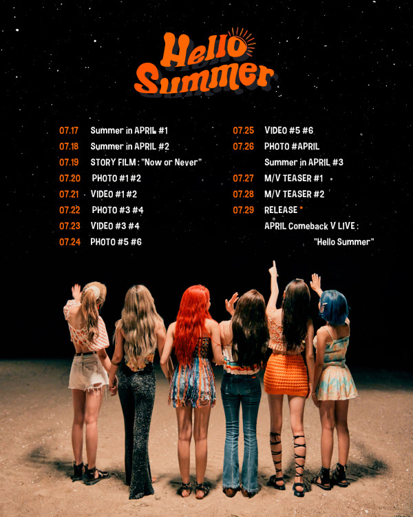 Girl Group Spesialis Soundtrack APRIL Siap Rilis Album Hello Summer