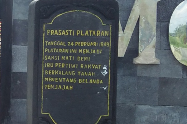 Monumen Plataran Saksi Bisu Perjuangan Taruna Akmil Jaga Kemerdekaan