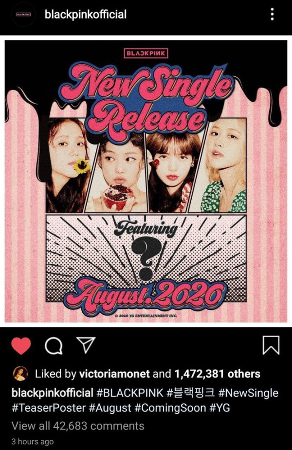 Ariana Grande dan Timnya Me-Like Postingan Promo Single Terbaru BLACKPINK, Pertanda Kolaborasi?