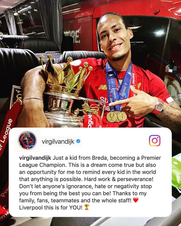 Van Dijk Beber Resep Sukses Liverpool Juara Liga Inggris