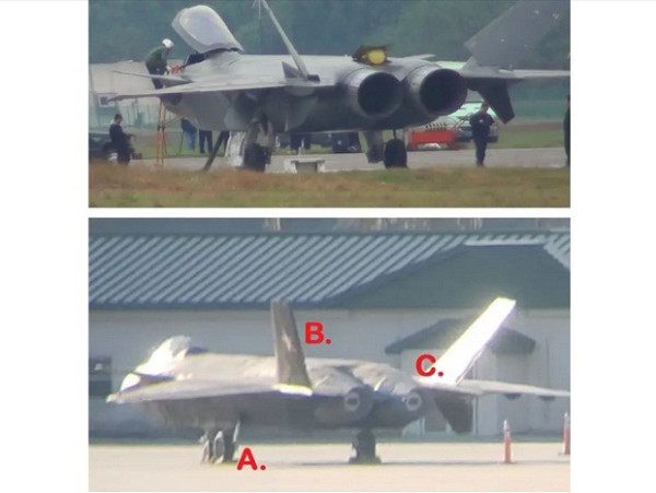Tiruan Jet Tempur China J-20 di Pangkalan Korp Marinir Amerika Serikat