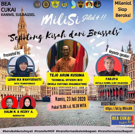 Bea Cukai Sulbagsel Undang Narasumber Internasional Berbicara di Program Milisi