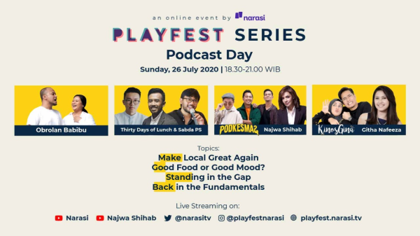 Ngobrolin Ide Berkarya di Dunia Kreatif Bareng Najwa Shihab dan Para Kreator Podcast, Gratis!