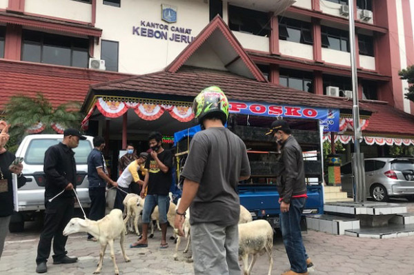 MNC Peduli Tebar Belasan Hewan Kurban di Kebon Jeruk