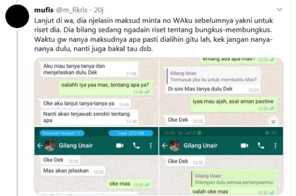 Trending Topic di Twitter, Warganet Heboh dengan Gilang, Bungkus dan Pocong