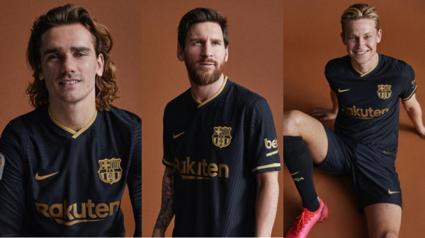 Pilih Hitam, Barcelona Luncurkan Seragam Tandang Baru