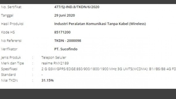 Realme C12 dengan Baterai 6.000 mAh Kantongi Banyak Sertifikasi