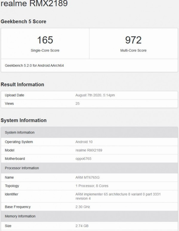 Modal Helio P35 dan RAM 3 GB, realme C12 Unjuk Gigi di GeekBench