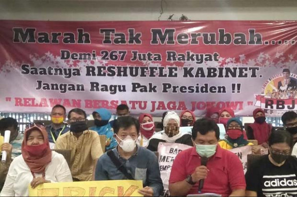 Perbaiki Kinerja Kabinet, Relawan Jokowi Dorong Reshuffle