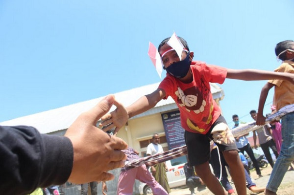 Unik, Begini Cara Pengungsi Rohingya Ikut Rayakan Kemerdekaan RI