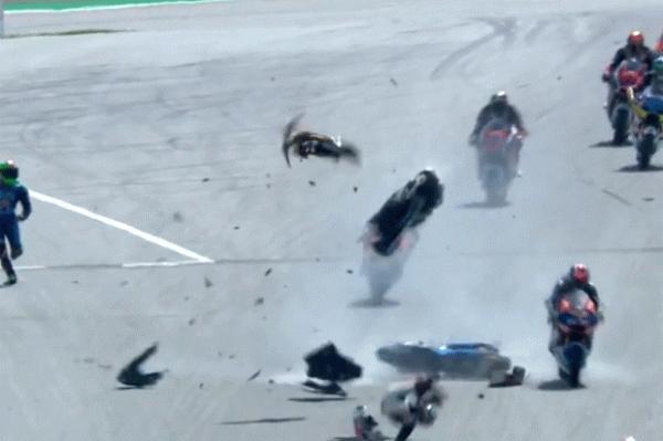 Terlibat Kecelakaan di Moto2 Seri Austria, Andi Gilang: Saya Baik-baik Saja