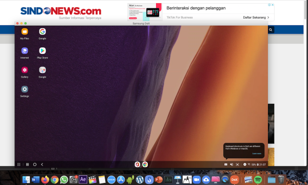 Menggunakan Samsung DeX Nirkabel di Galaxy Note20 untuk Presentasi, Kolaborasi, dan Diskusi