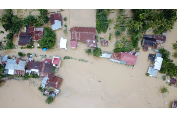 Sungai Harau Meluap, Kabupaten Lima Puluh Kota Terendam Banjir