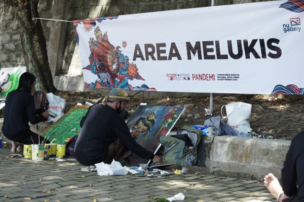 Gelar Lomba Lukis, NUGallery Ajak Seniman Lawan Pandemi Covid-19