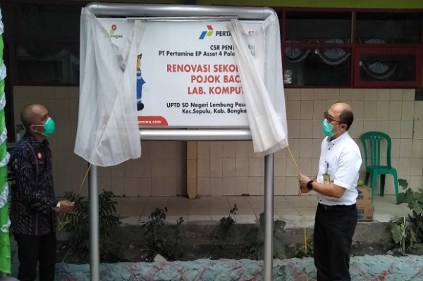 Pertamina EP Asset 4 Field Poleng Renovasi Gedung SD di Bangkalan