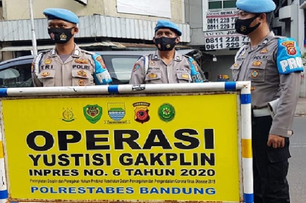 Operasi Yustisi Digelar 14 Hari di Bandung, Razia Warga Tak Pakai Masker