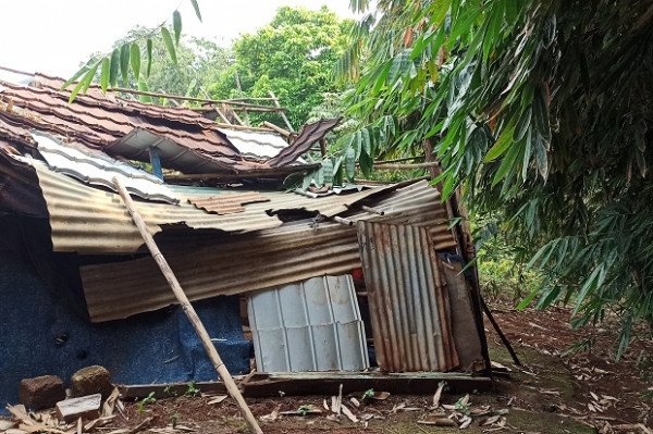 Tinggal di Gubuk Reyot, Janda 3 Anak Selalu Diteror Ular dan Kalajengking