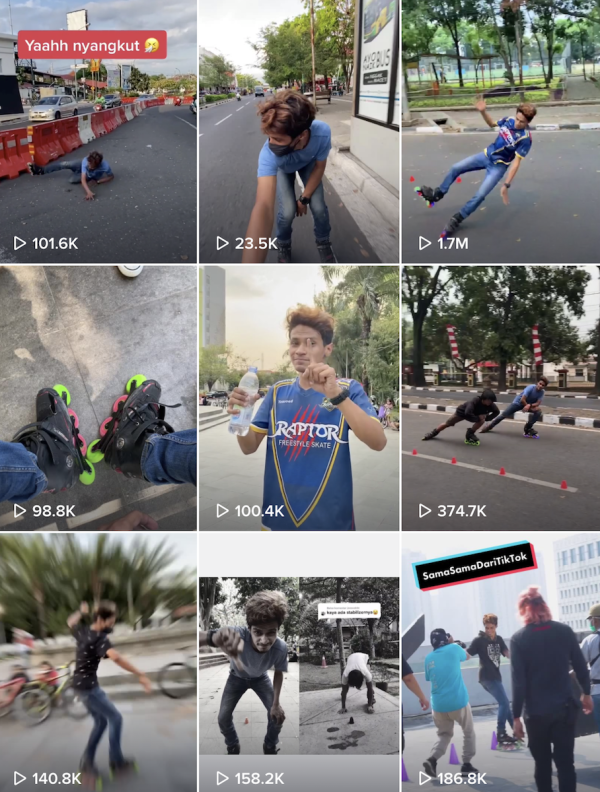 Cuma Main Sepatu Roda, Tapi Followersnya di TikTok Tembus 2,1 Juta!