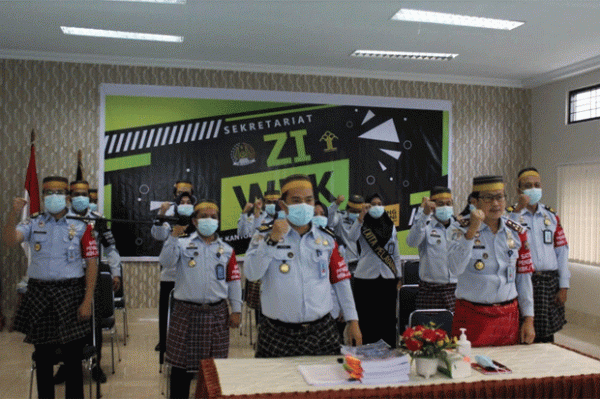 Imigrasi Polewali Ikuti Simulasi Penilaian Pembangunan ZI Menuju WBK