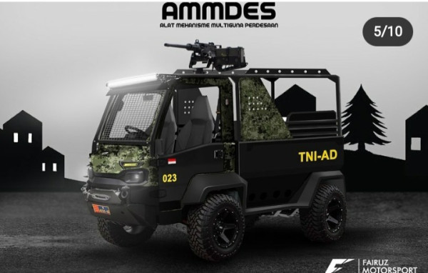 Mobil Desa Dimodifikasi Jadi Kendaraan Taktis TNI dan Polisi, Iniloh Bentuknya