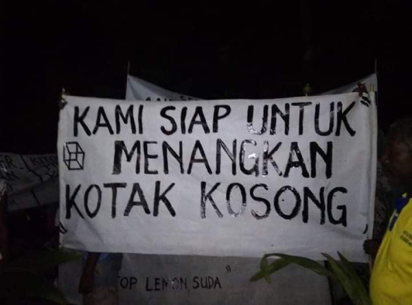 Gelombang Dukungan Menangkan Kotak Kosong Menguat di Raja Ampat
