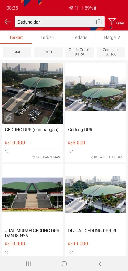 Sahkan UU Cipta Kerja, Gedung DPR 