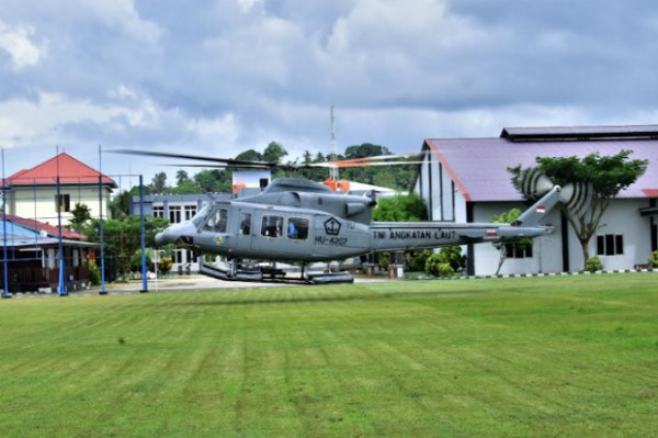 Koarmada III Uji Hover Dropping Zone KRI dan Gedung di Sorong