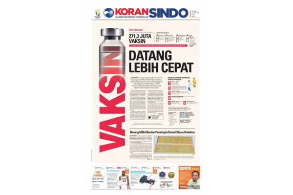 Vaksin Datang Lebih Cepat