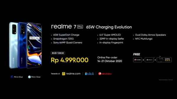 Realme 7 Pro Rilis di Indonesia, Ini Harga dan Kemampuannya