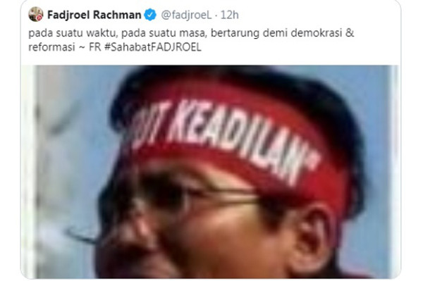 Posting Foto Saat Jadi Aktivis, Fadjroel Rachman Panen Komentar