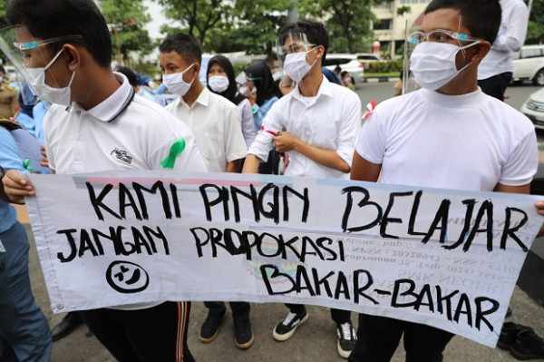 Demonstrasi Tolak Omnibus Law, Anak STM: Jangan Provokasi Kami!
