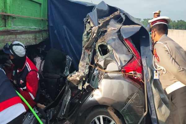 Kecelakaan Maut di Jalan Tol Kayuagung, Empat Tewas