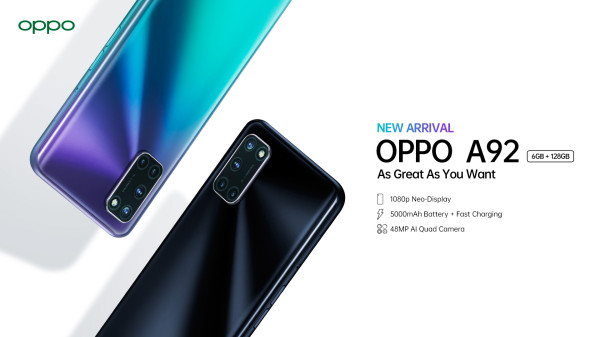 Oppo A92 6GB Baru Lebih Murah Rp600 Ribu dari Versi 8GB, Ini Spesifikasinya