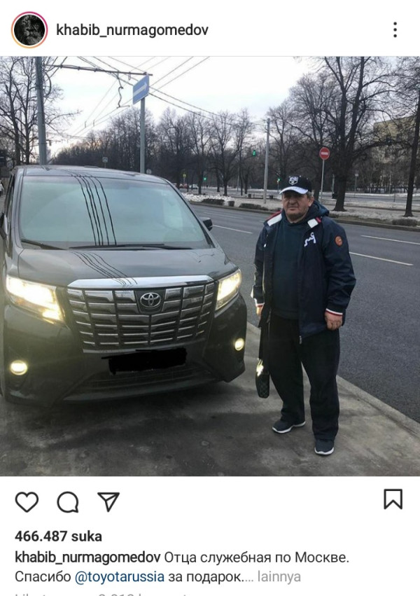 Mau Kasih Hadiah Apalagi buat Khabib, Toyota Rusia?