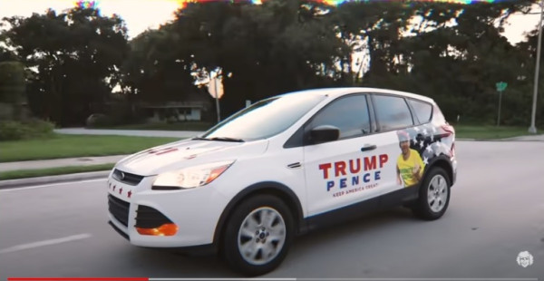 Mobil-mobil Unik Pendukung Donald Trump saat Kampanye