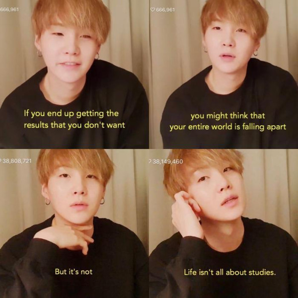 10 Kalimat Bijak Suga BTS untuk Bantu Kamu Jalani Masa Muda